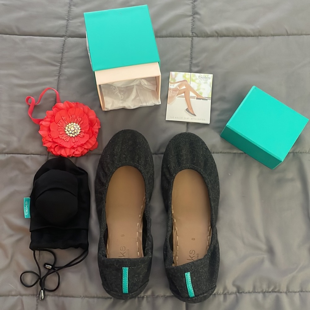 Greystone Canvas Tieks Ballet Flats